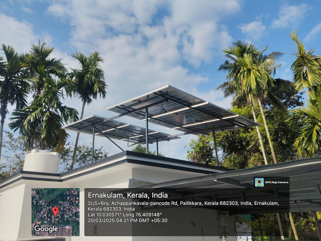 Powergene Solar has completed a 3 kW flat top solar installation in Pallikkara, powering homes with clean energy