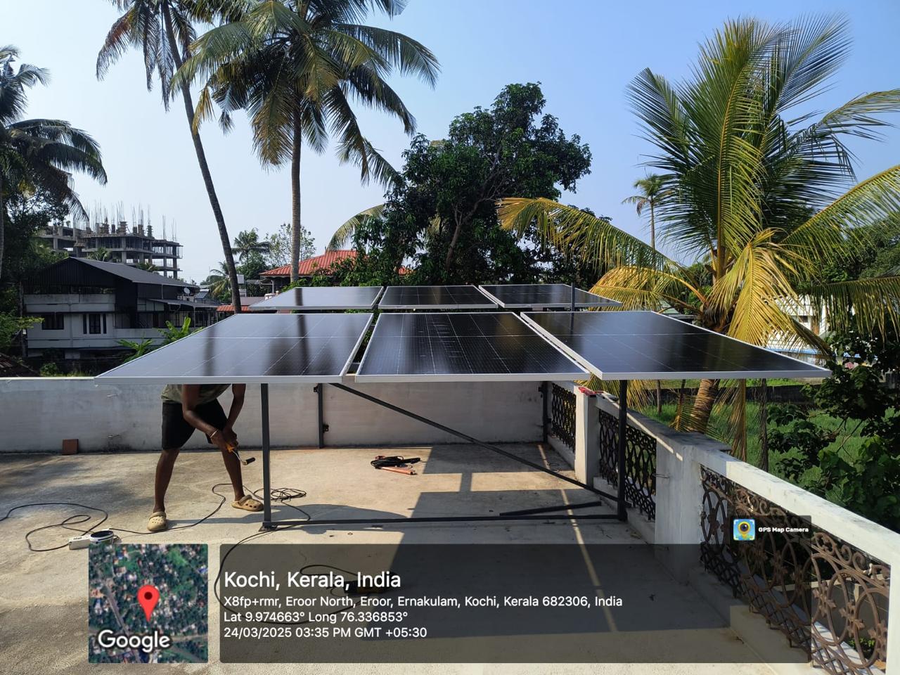 Powergene Solar has completed a 3 kW rooftop solar installation in Kochi, powering homes with clean energy