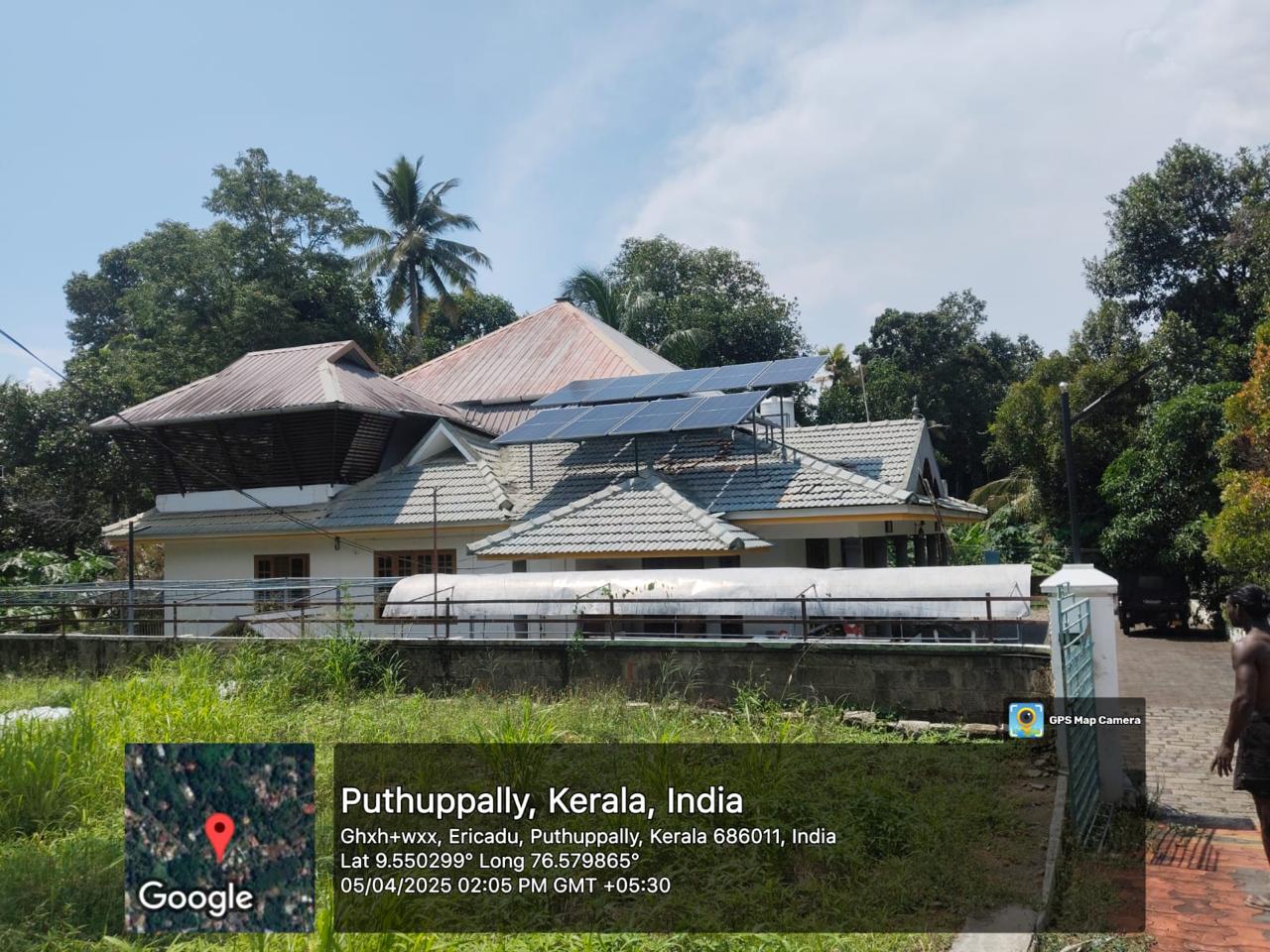 Powergene Solar successfully completed a 5 kW rooftop solar installation at Puthuppally.