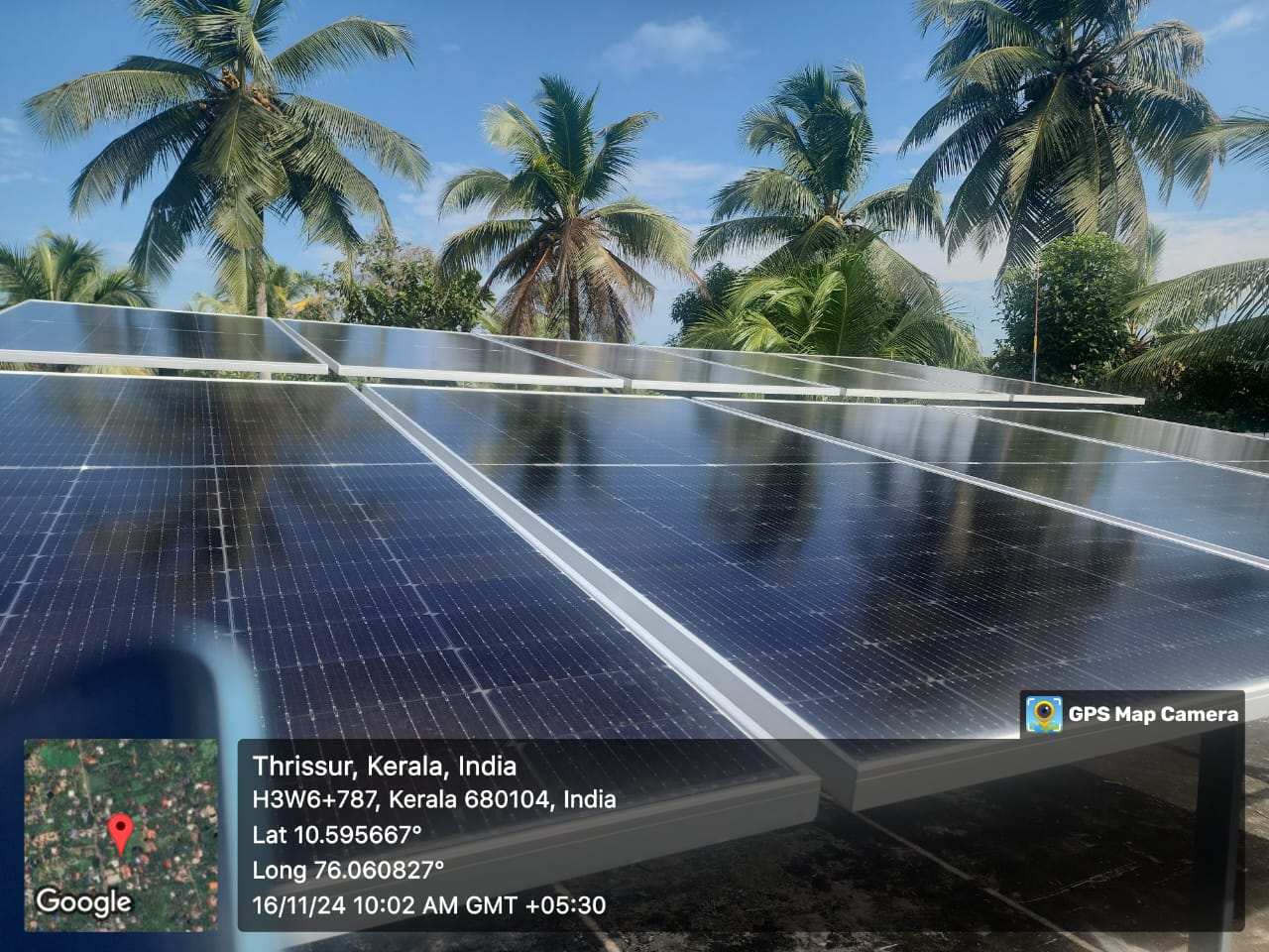 Powergene Solar has completed a 5KW rooftop solar installation in thrissur, powering homes with clean energy